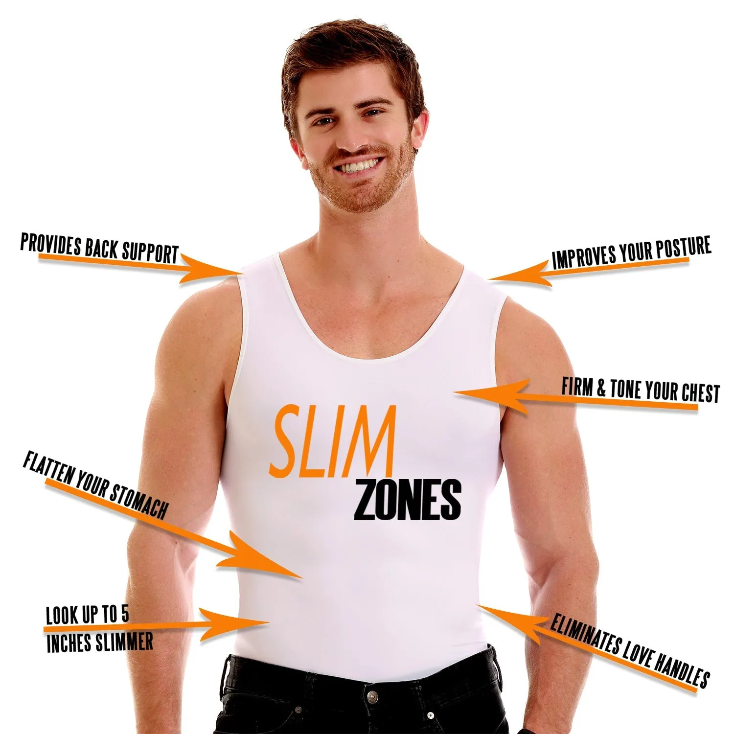 3-Pack Insta Slim Compression Muscle Tank MS0003 by InstantFigure - InstaSlim - InstantRecoveryMD