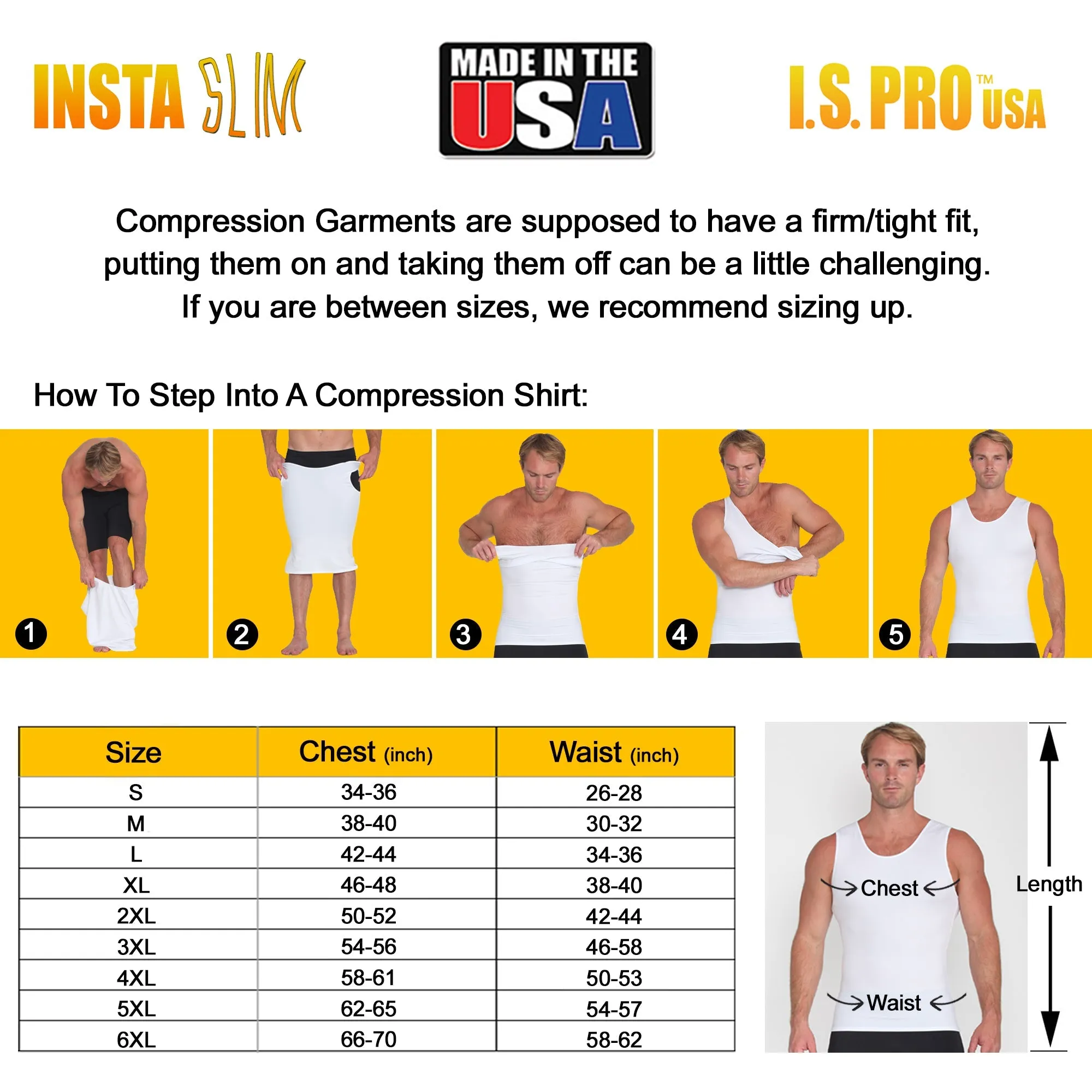 3-Pack Insta Slim Compression Muscle Tank MS0003 by InstantFigure - InstaSlim - InstantRecoveryMD