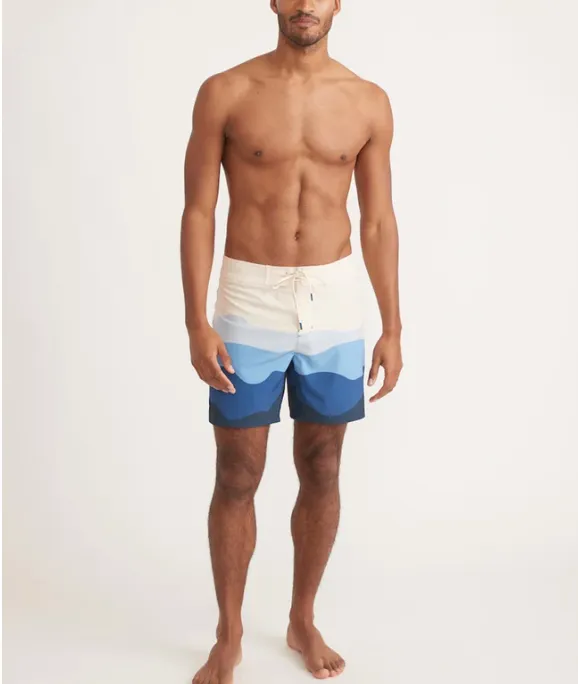 4-Way Stretch Board Short - Blue Wave