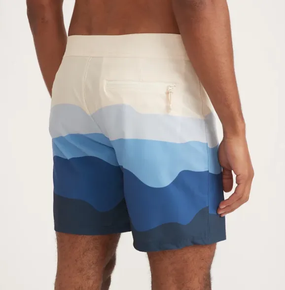 4-Way Stretch Board Short - Blue Wave