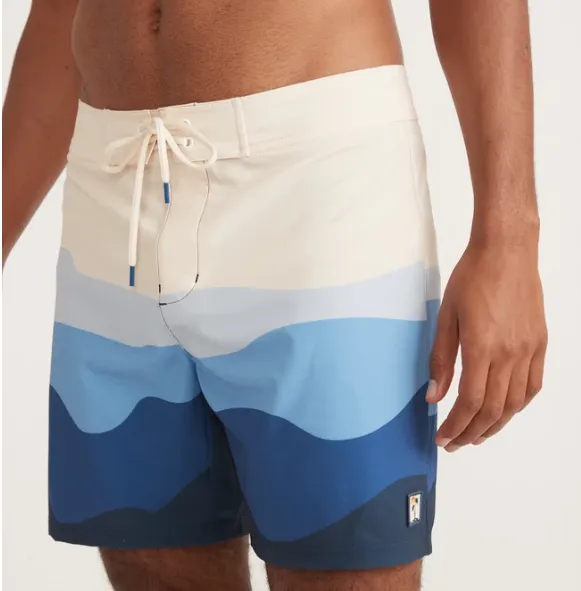 4-Way Stretch Board Short - Blue Wave