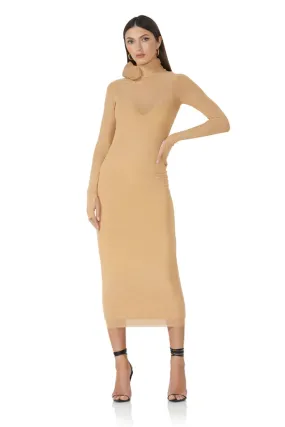 AFRM Shailene Rosette Dress- Nude