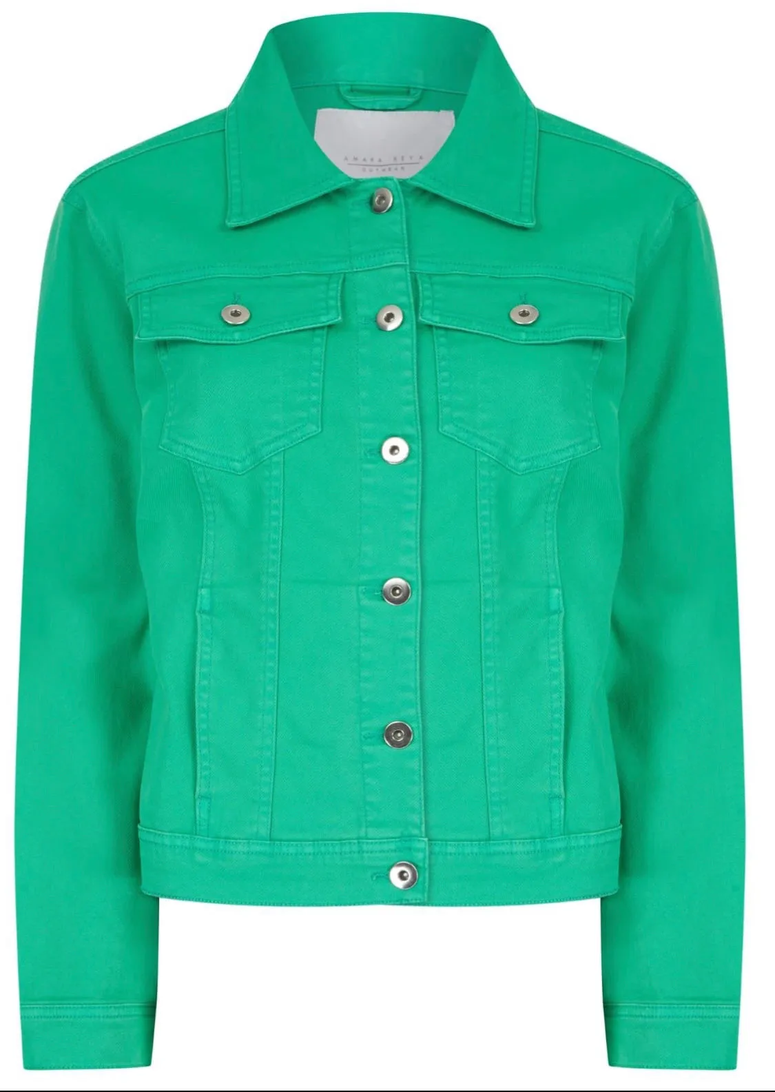 Amara Reya Stretchy Pink Denim Jacket
