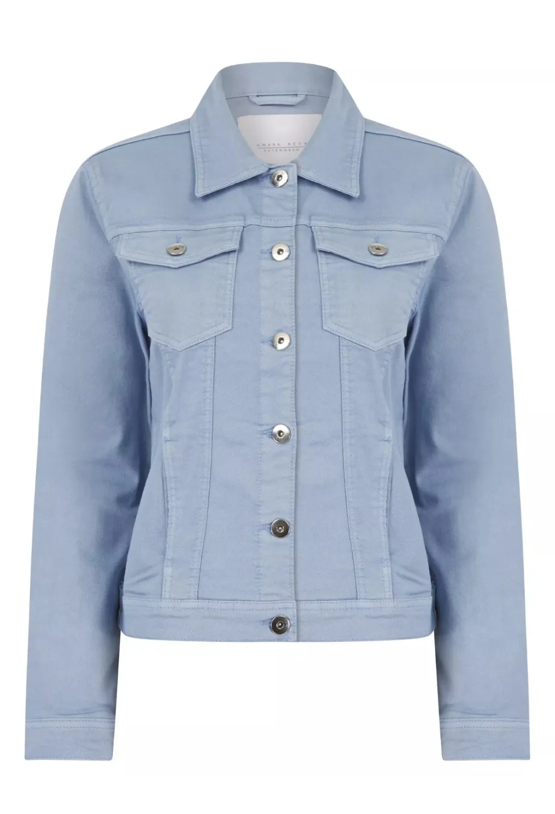 Amara Reya Stretchy Pink Denim Jacket