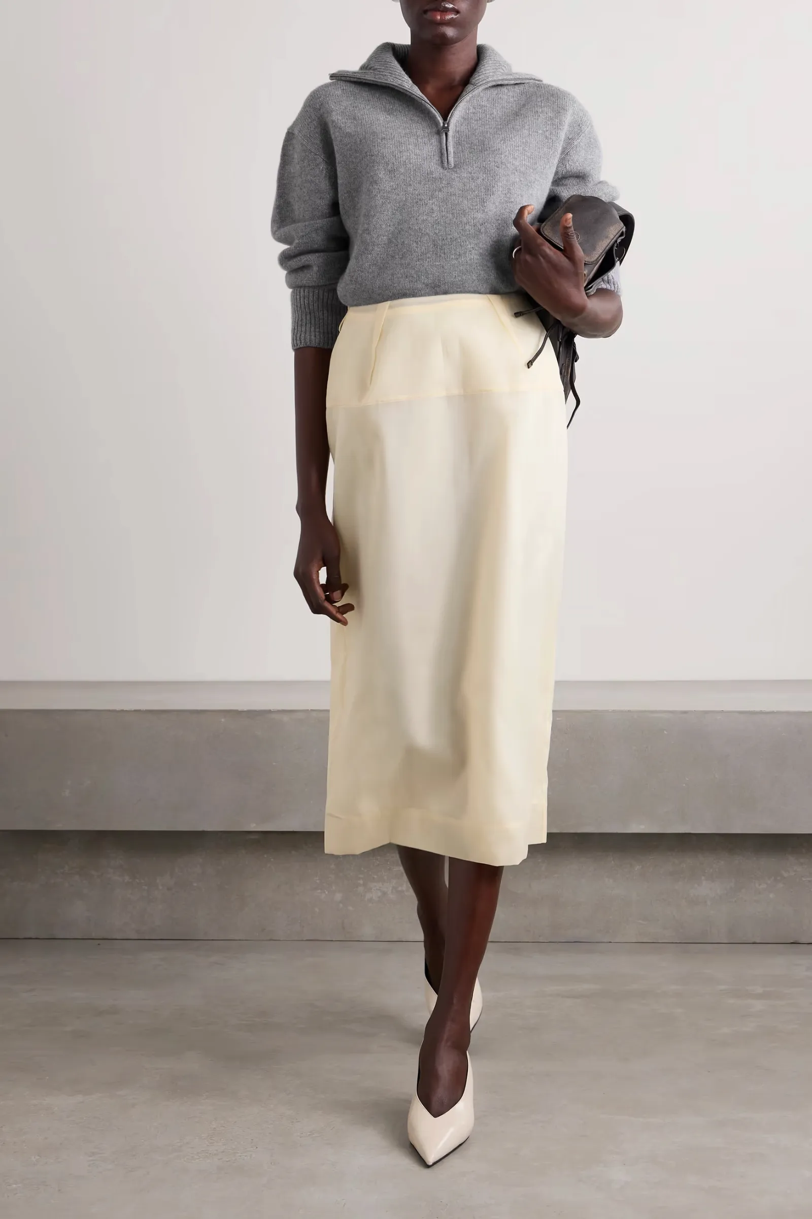 Andes Cashmere Half-zip Sweater