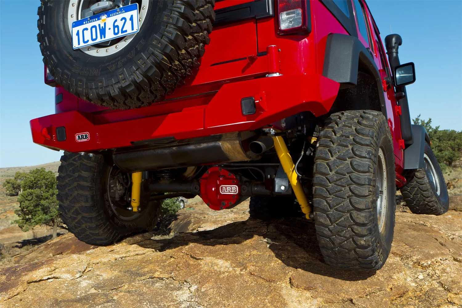 ARB 5650310 Rear Bumper; Satin Black Powder Coat Finish;