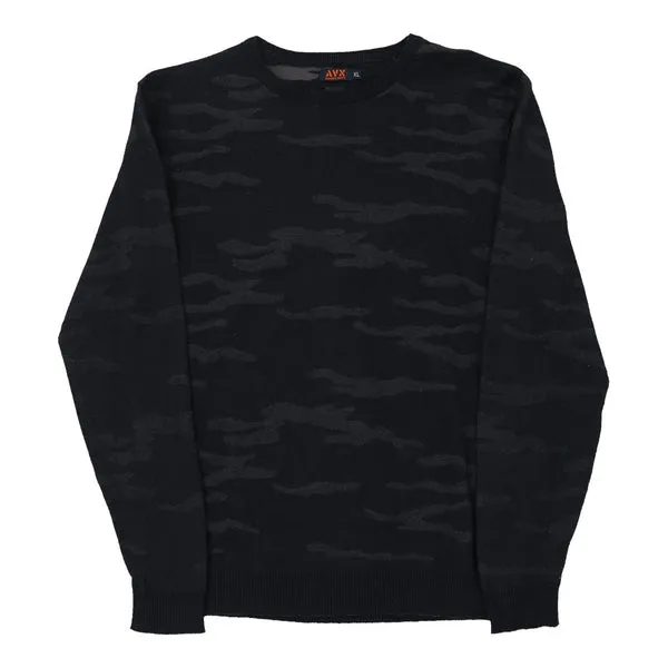 Avirex Camo Jumper - XL Navy Cotton