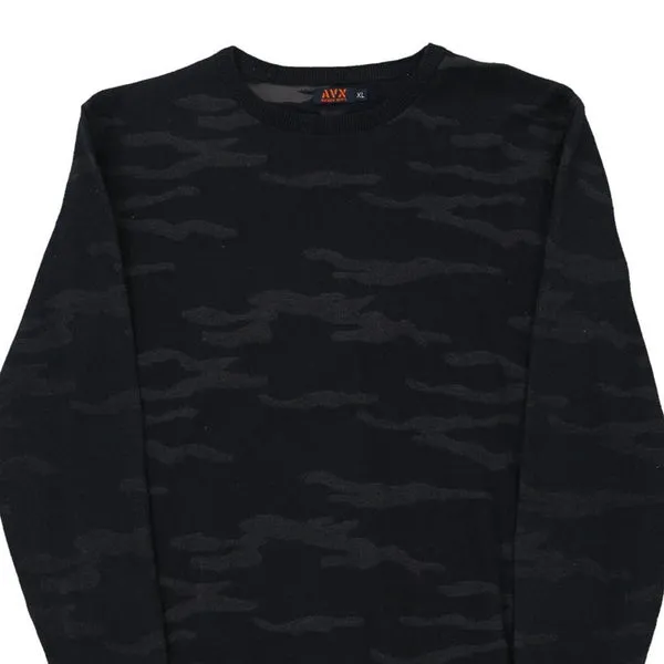 Avirex Camo Jumper - XL Navy Cotton