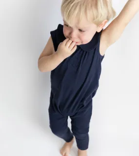 Baby Collar Emblem Overall