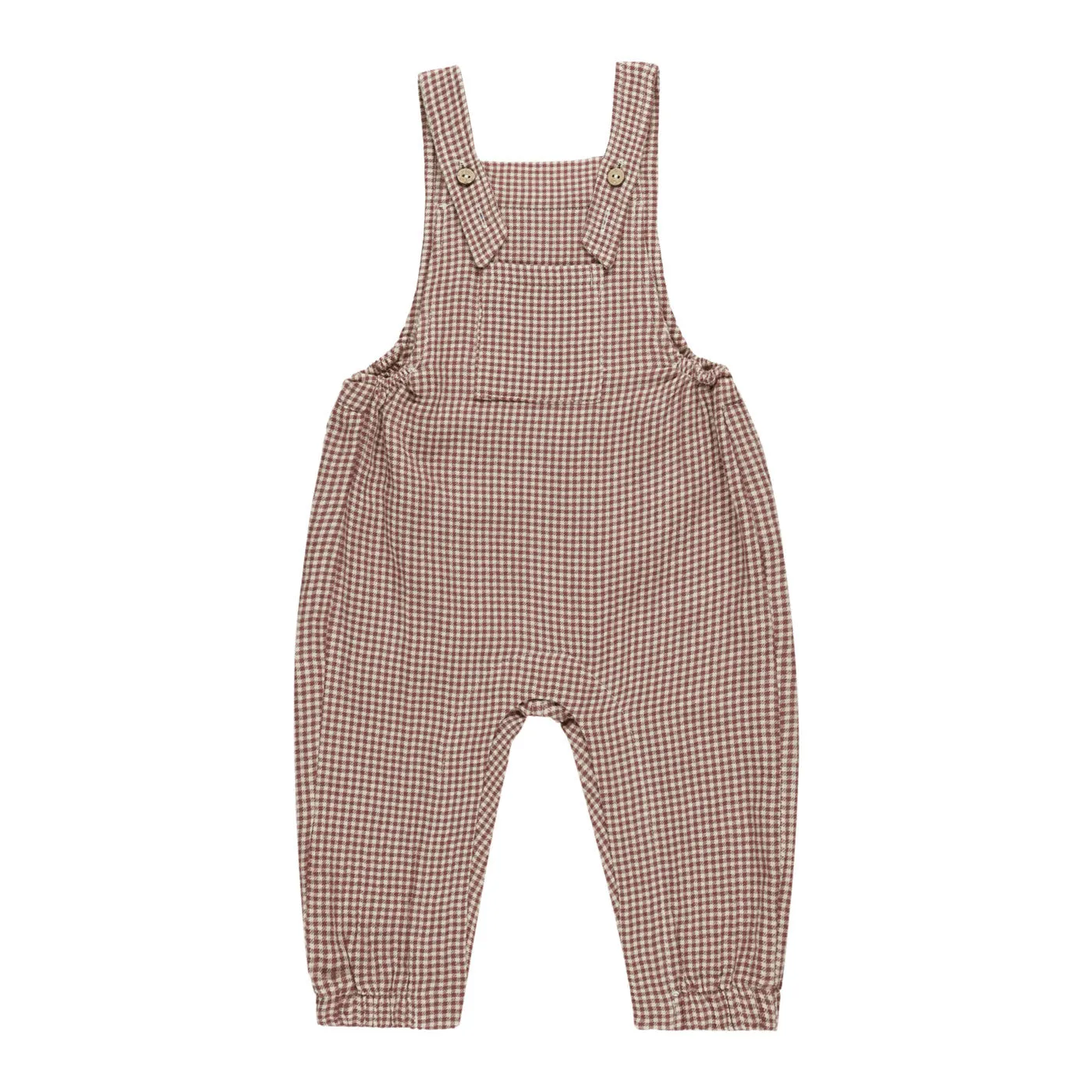 Baby Overall - Plum Gingham - FINAL SALE