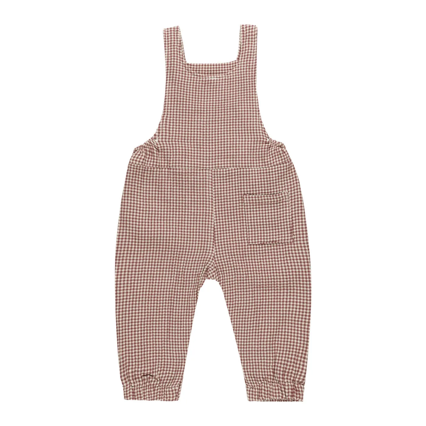 Baby Overall - Plum Gingham - FINAL SALE