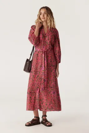 Balmoral Midi Dress - Pink Floral