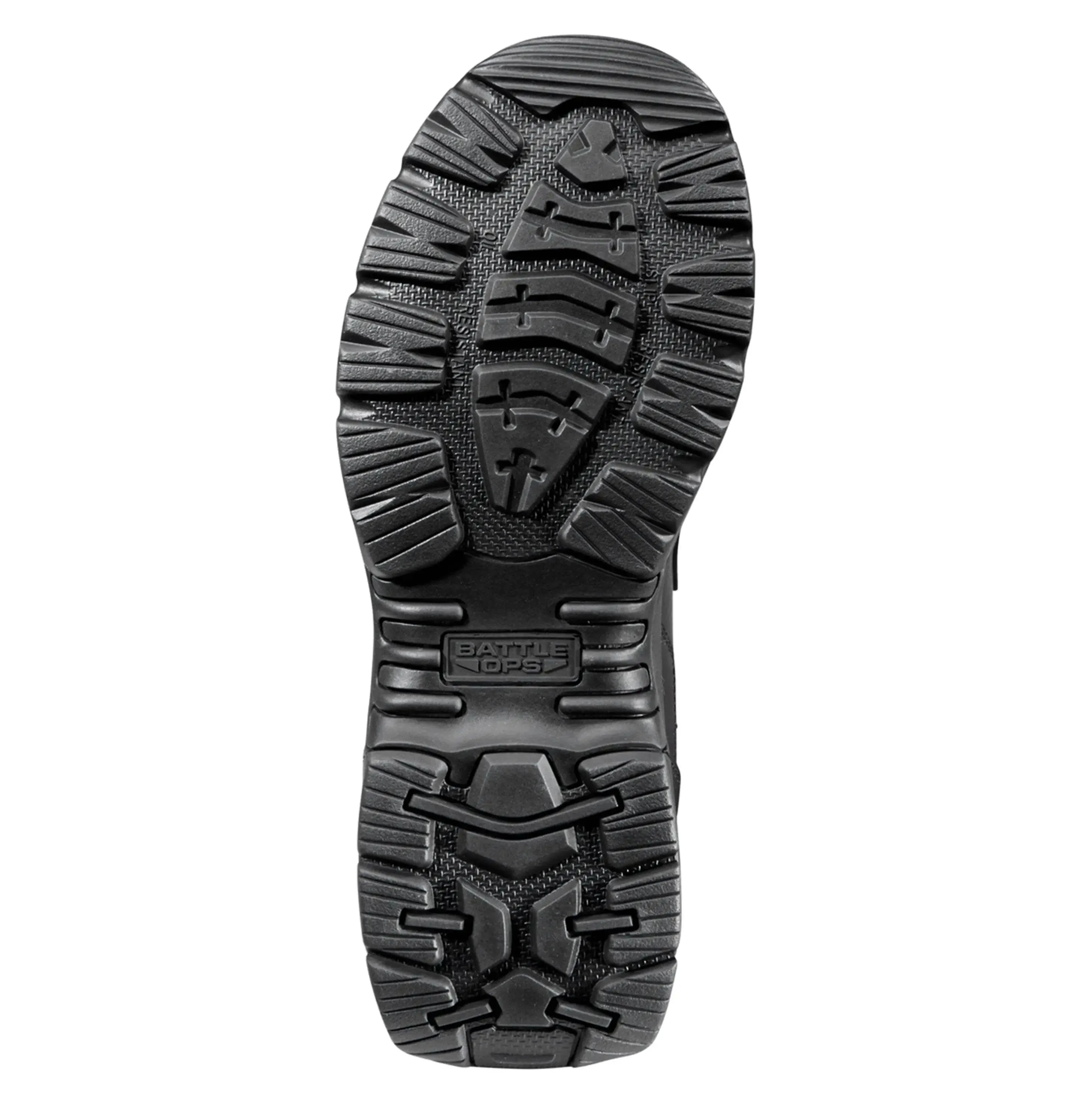 BATTLE OPS 8-INCH WATERPROOF TACTICAL BOOT - SIDE ZIP COMP SAFETY TOE, BLACK-