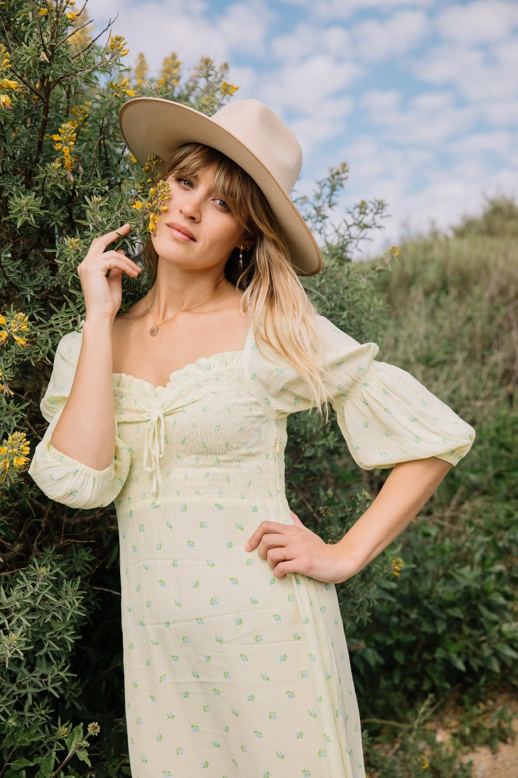 Bisset Floral Nora Midi Dress