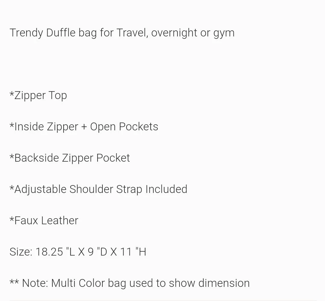Black & White Graffiti Duffle Bag
