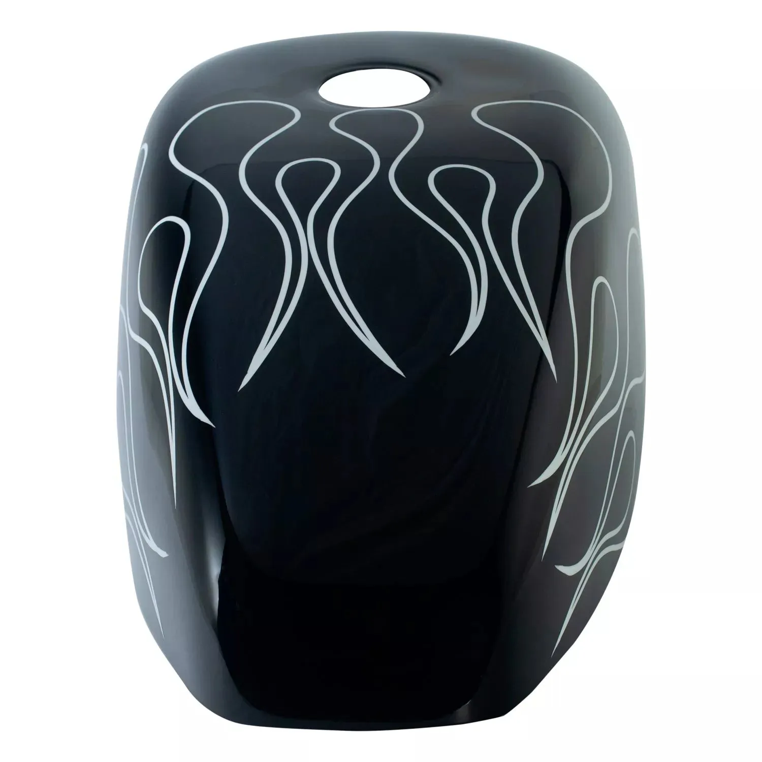 BLACK & WHITE STRIPE FLAMES - Iron