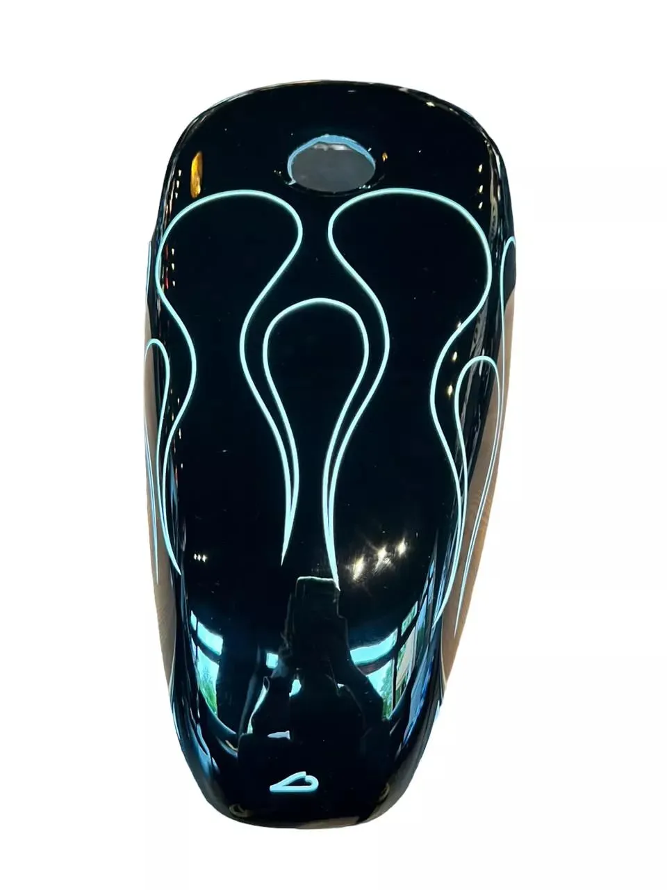 BLACK & WHITE STRIPE FLAMES - Iron