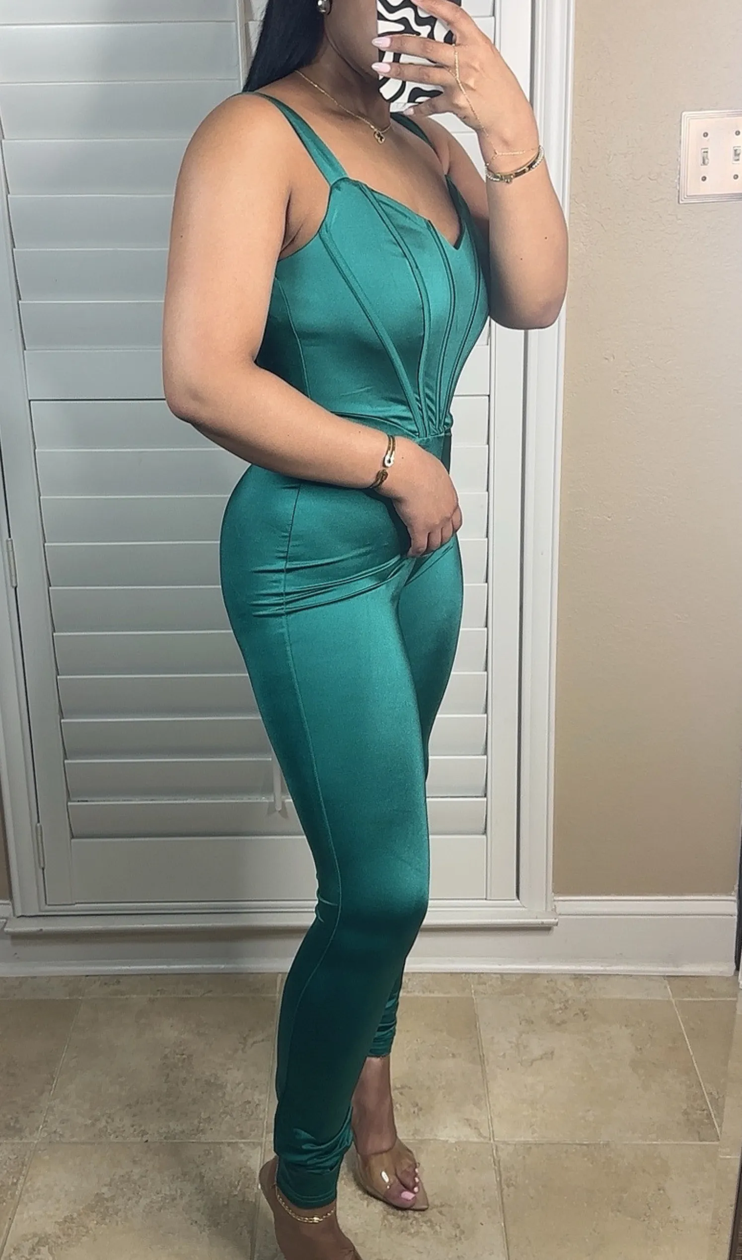BOLD BEAUTY | JUMPSUIT- GREEN