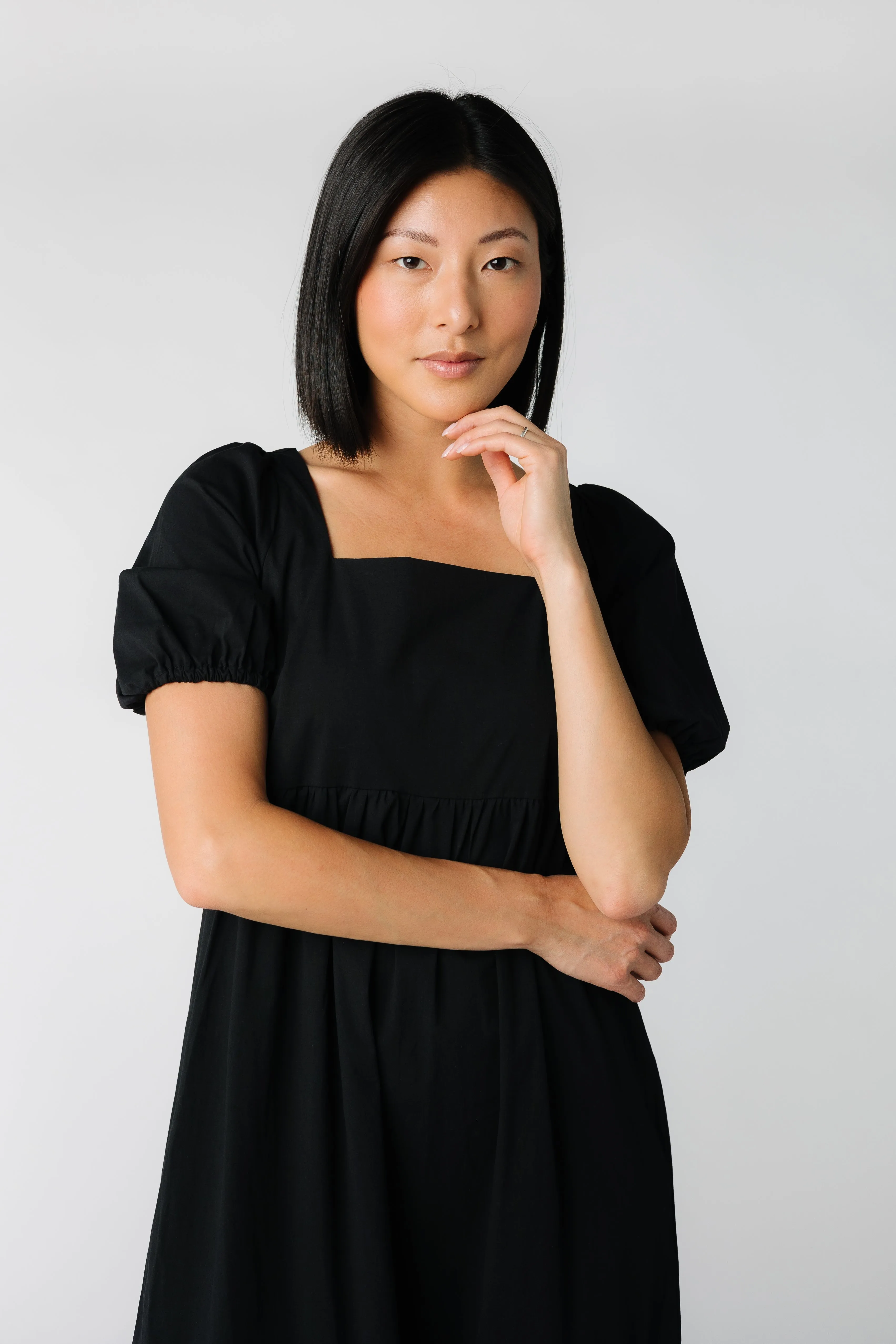 Brass & Roe Polly Square Neck Dress