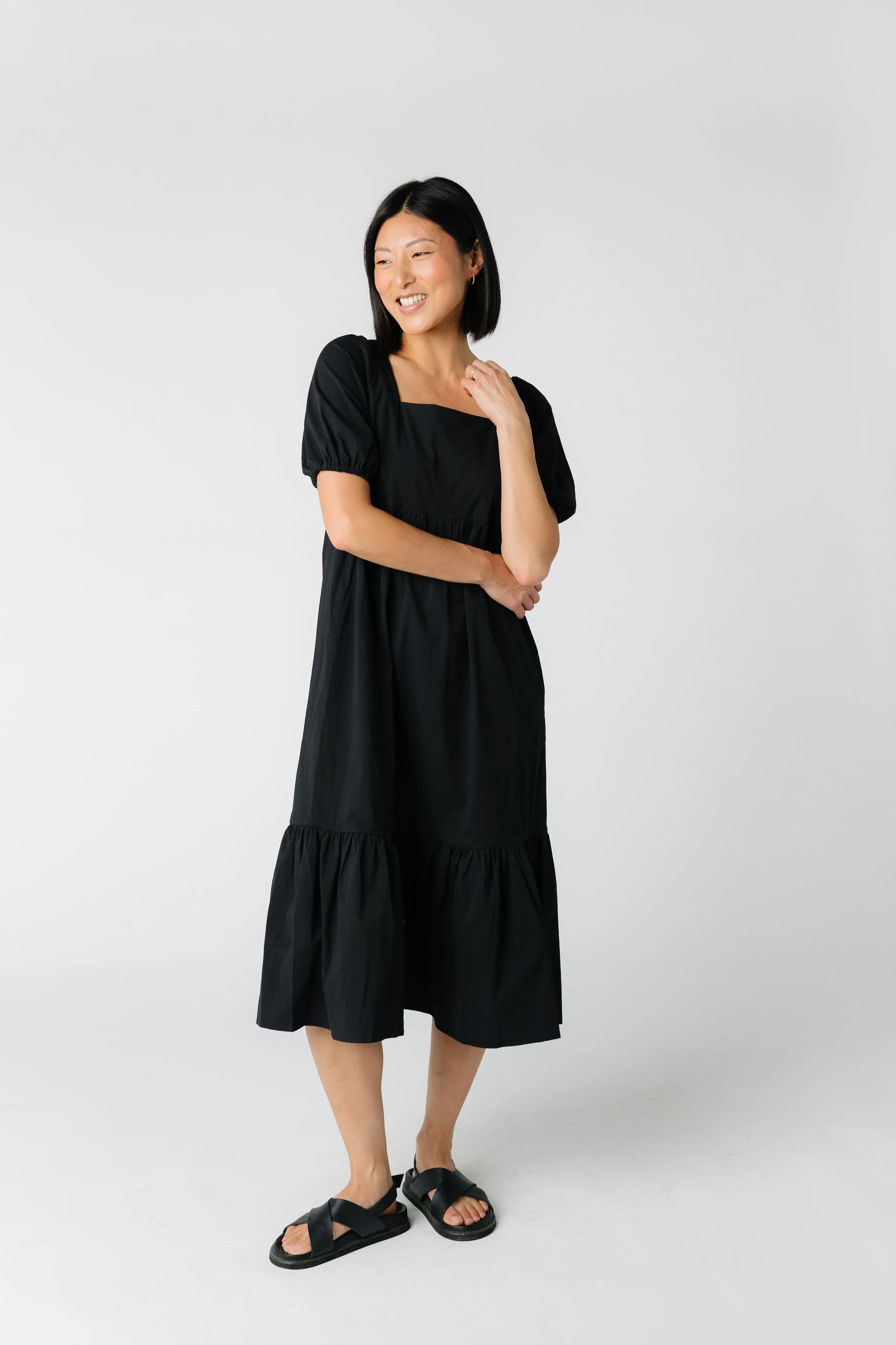 Brass & Roe Polly Square Neck Dress
