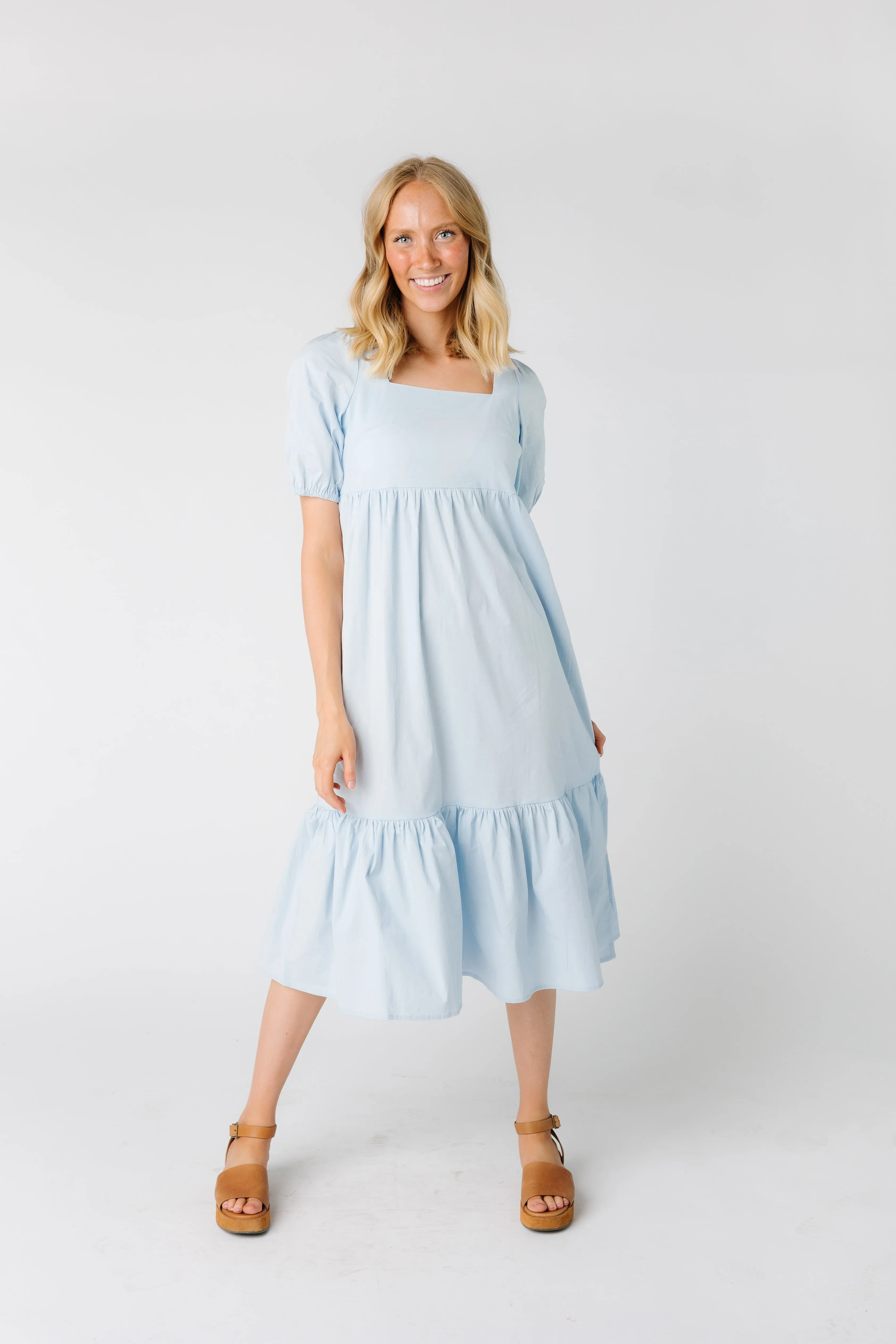 Brass & Roe Polly Square Neck Dress