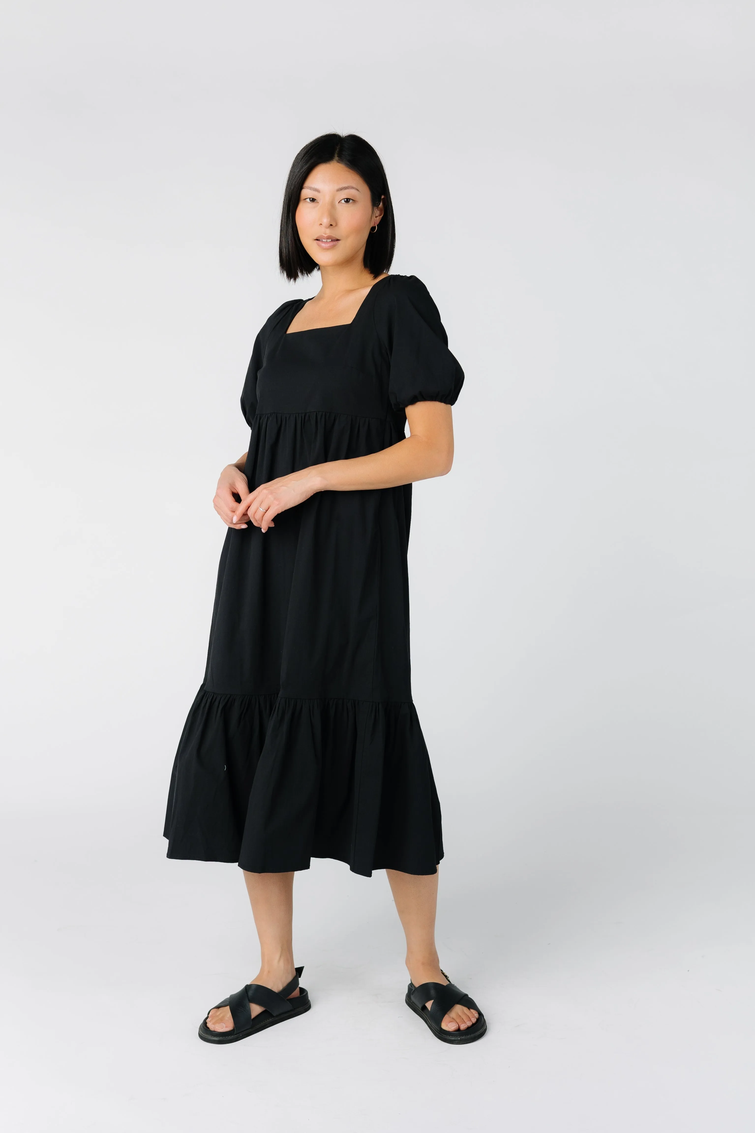 Brass & Roe Polly Square Neck Dress