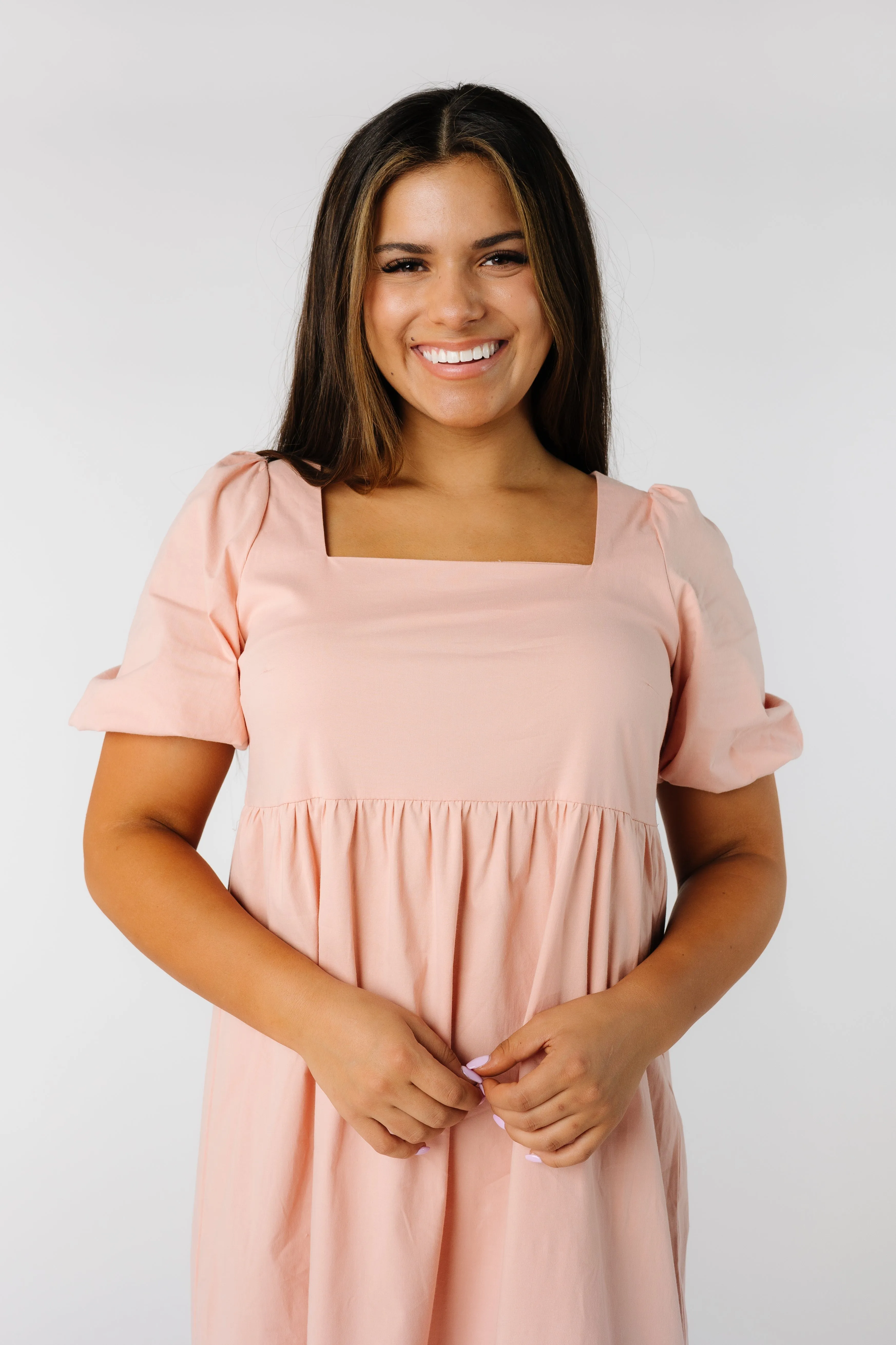 Brass & Roe Polly Square Neck Dress