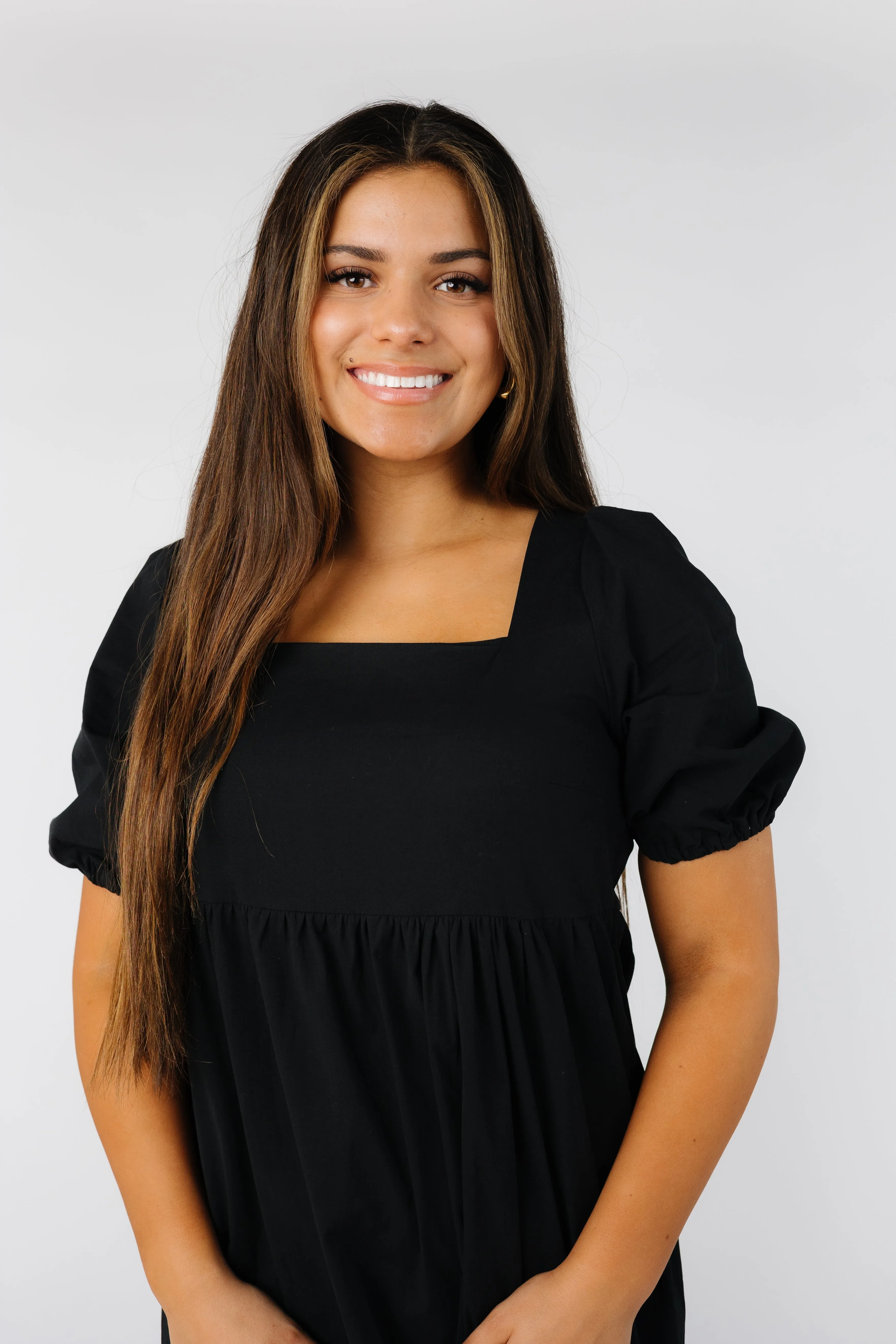 Brass & Roe Polly Square Neck Dress