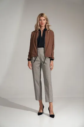 Brown thin bomber Jacket Figl