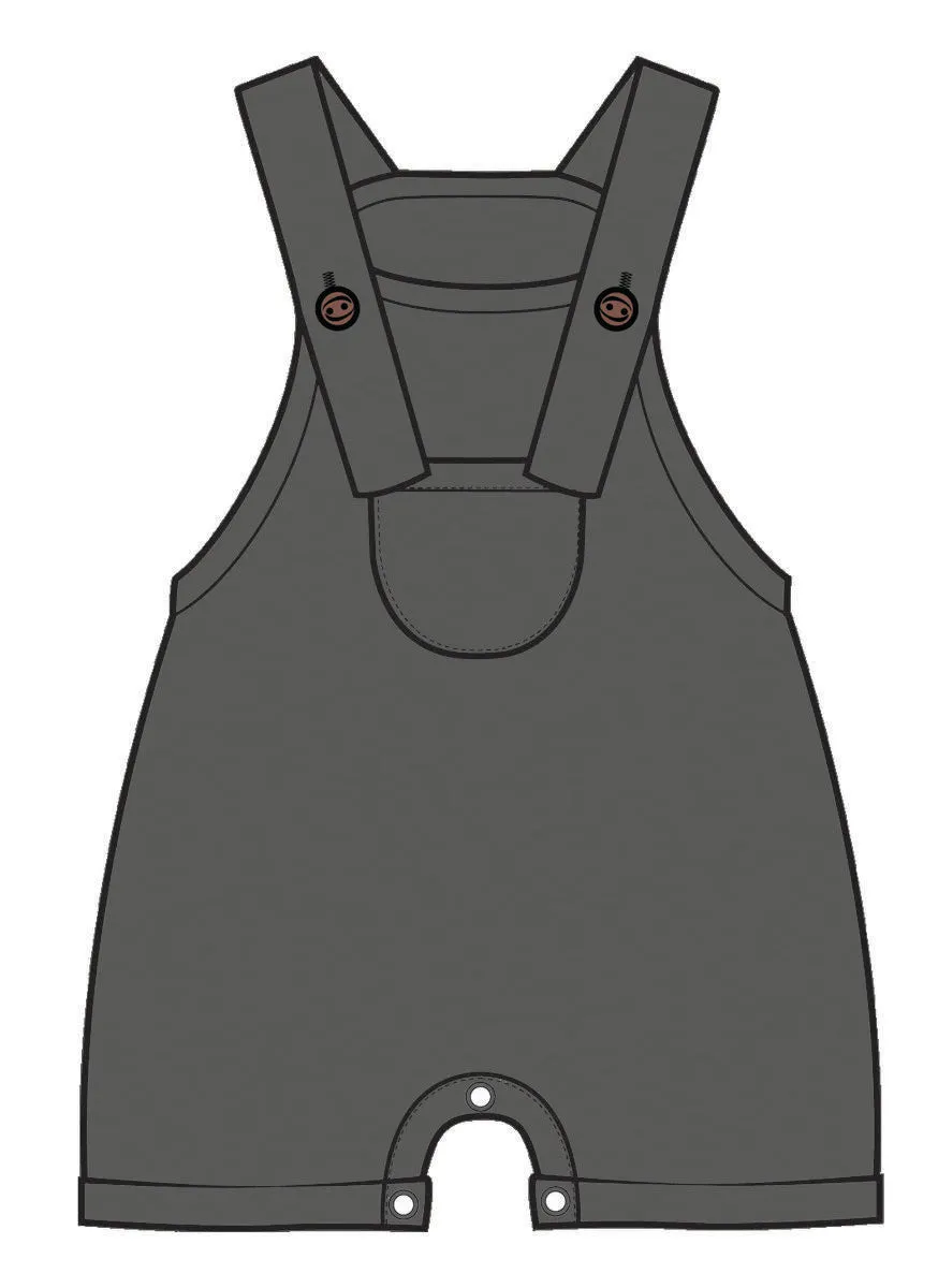 Charcoal Shortie Overall