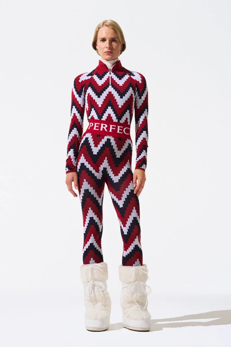 Chevron 1/4-Zip Base Layer Top