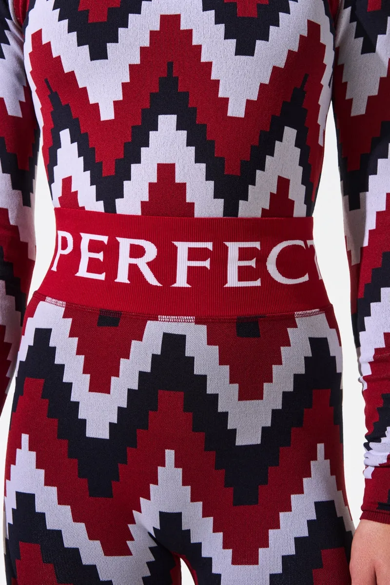 Chevron 1/4-Zip Base Layer Top