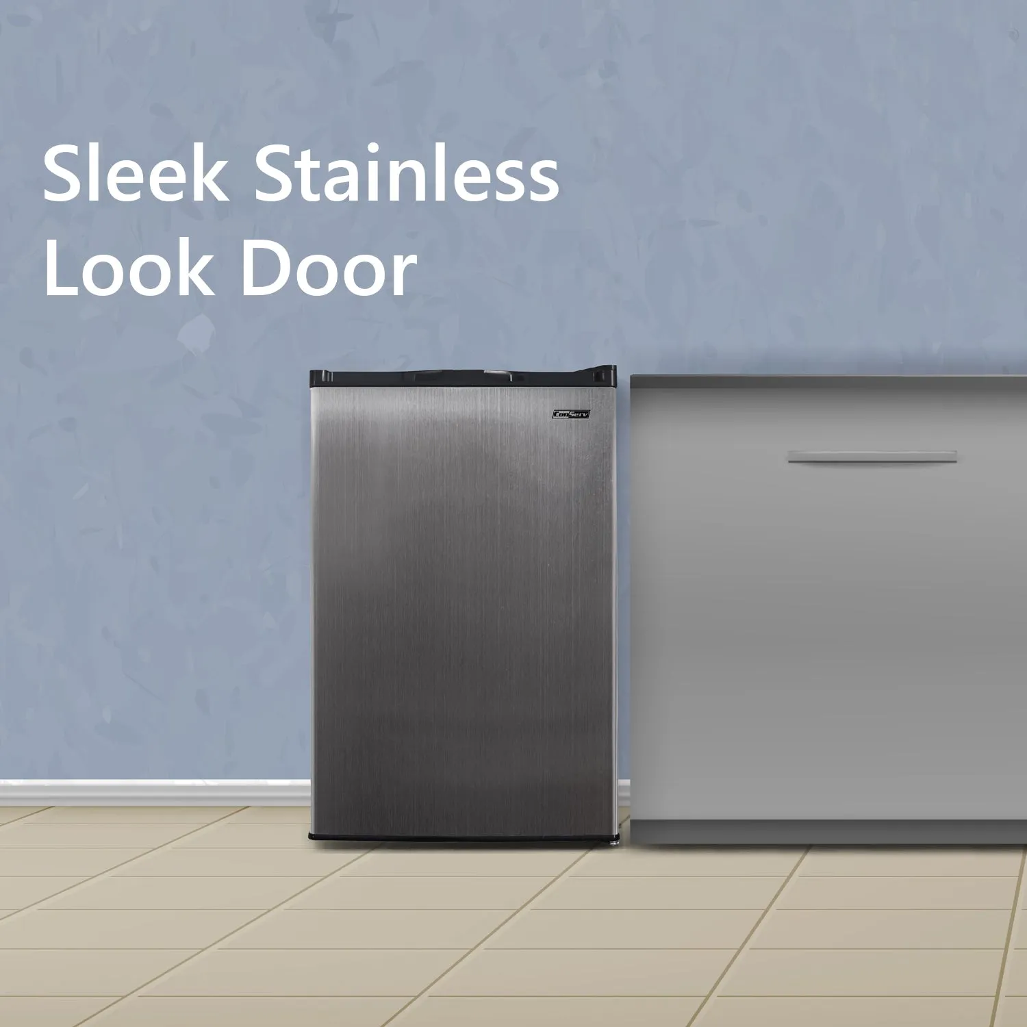 Conserv 3cf Mini Upright Freezer Stainless 110V