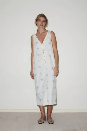 Cross Over Dress - Sea Flower