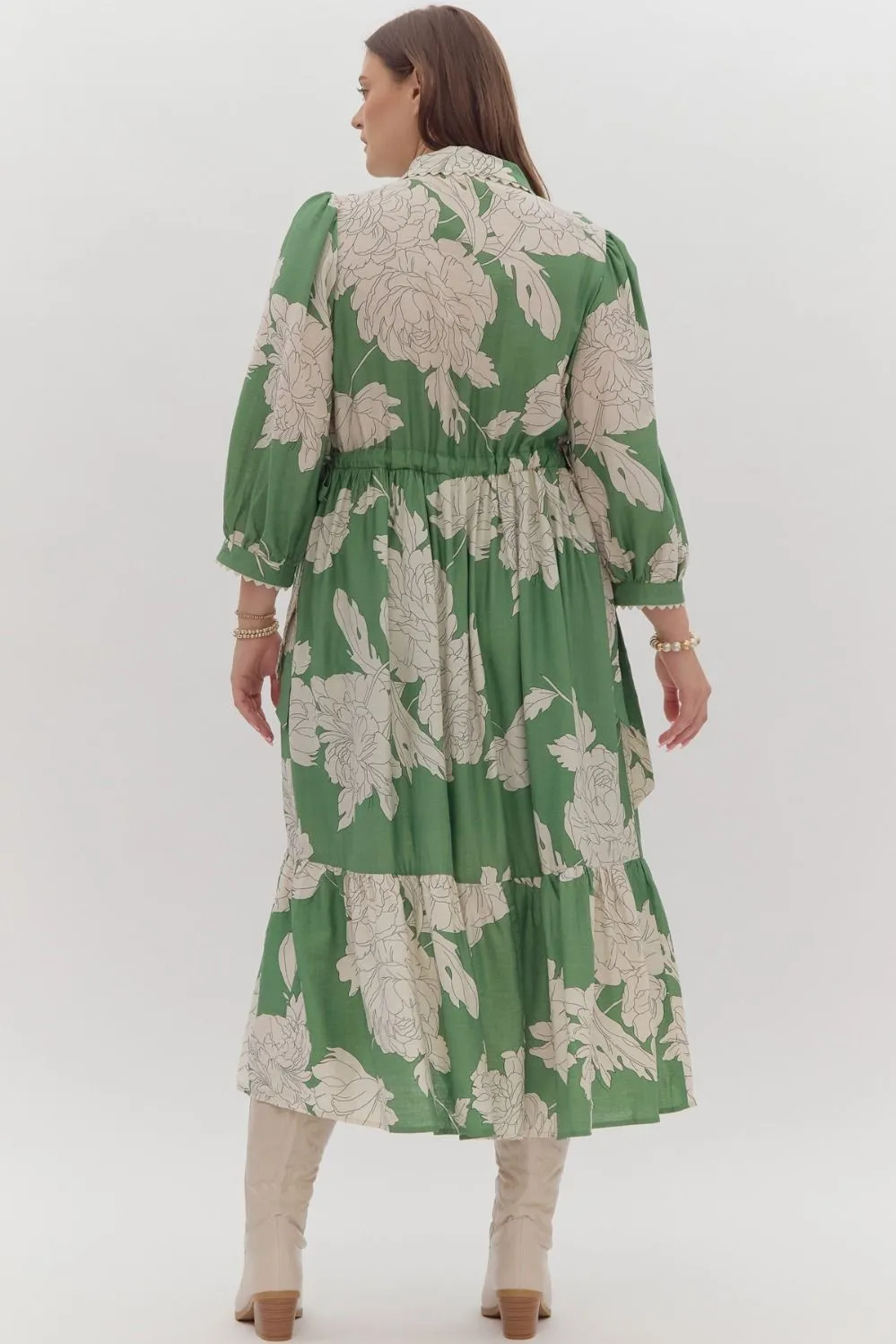 Curvy Floral Fantasy Dress