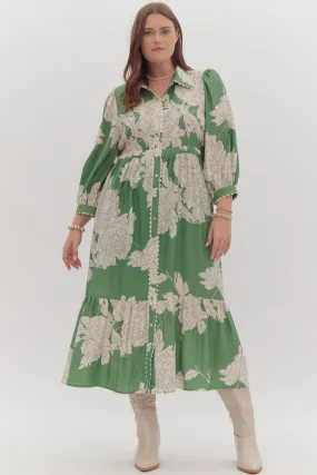 Curvy Floral Fantasy Dress