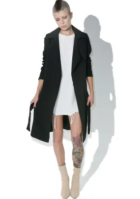 Darkness On My Mind Trench Coat