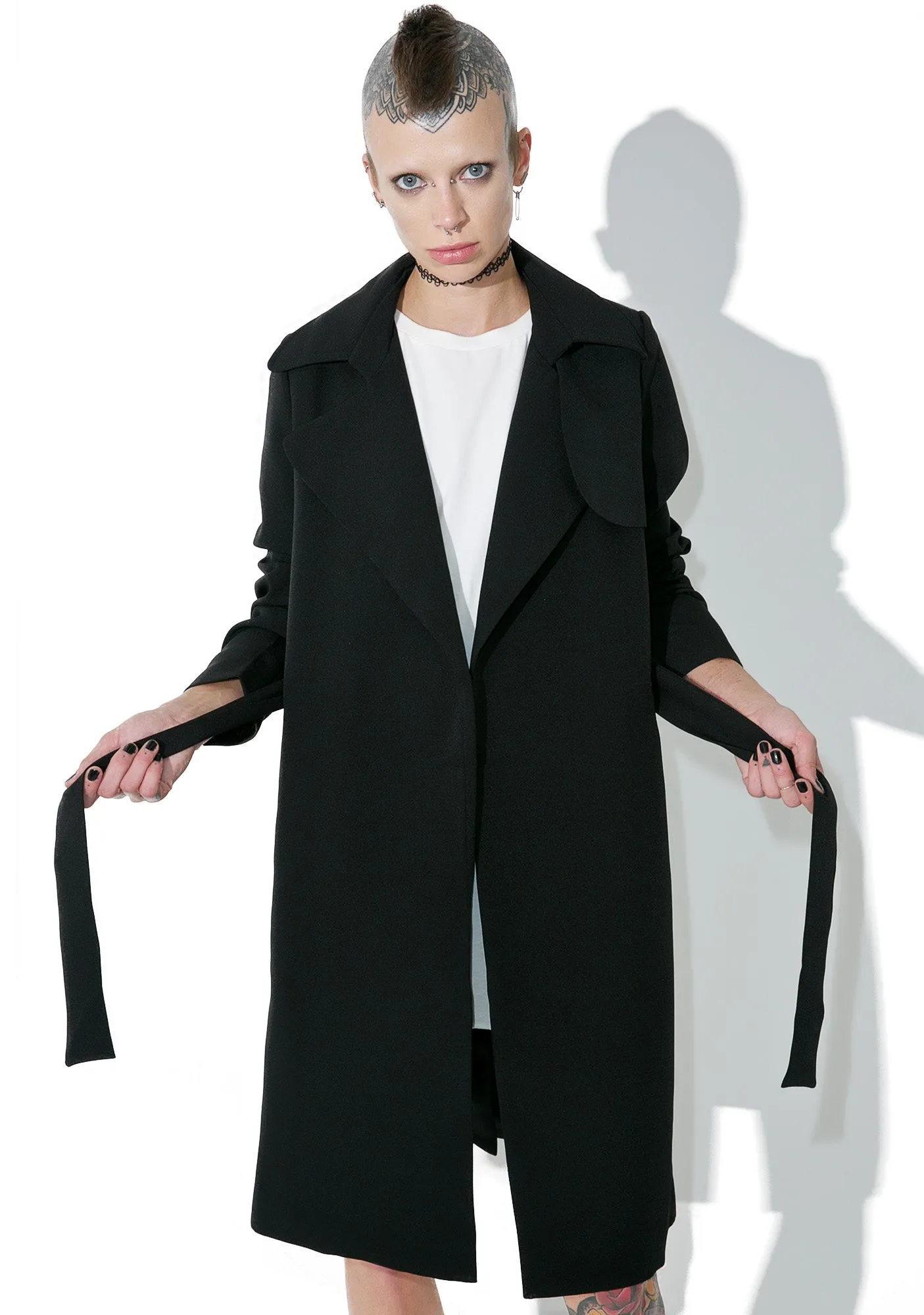 Darkness On My Mind Trench Coat