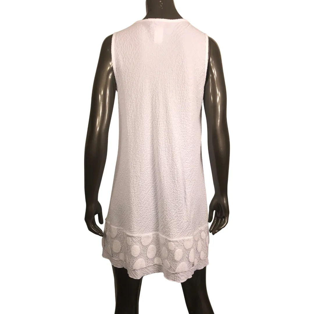 Detailed Tunic Dress Raw Hemline