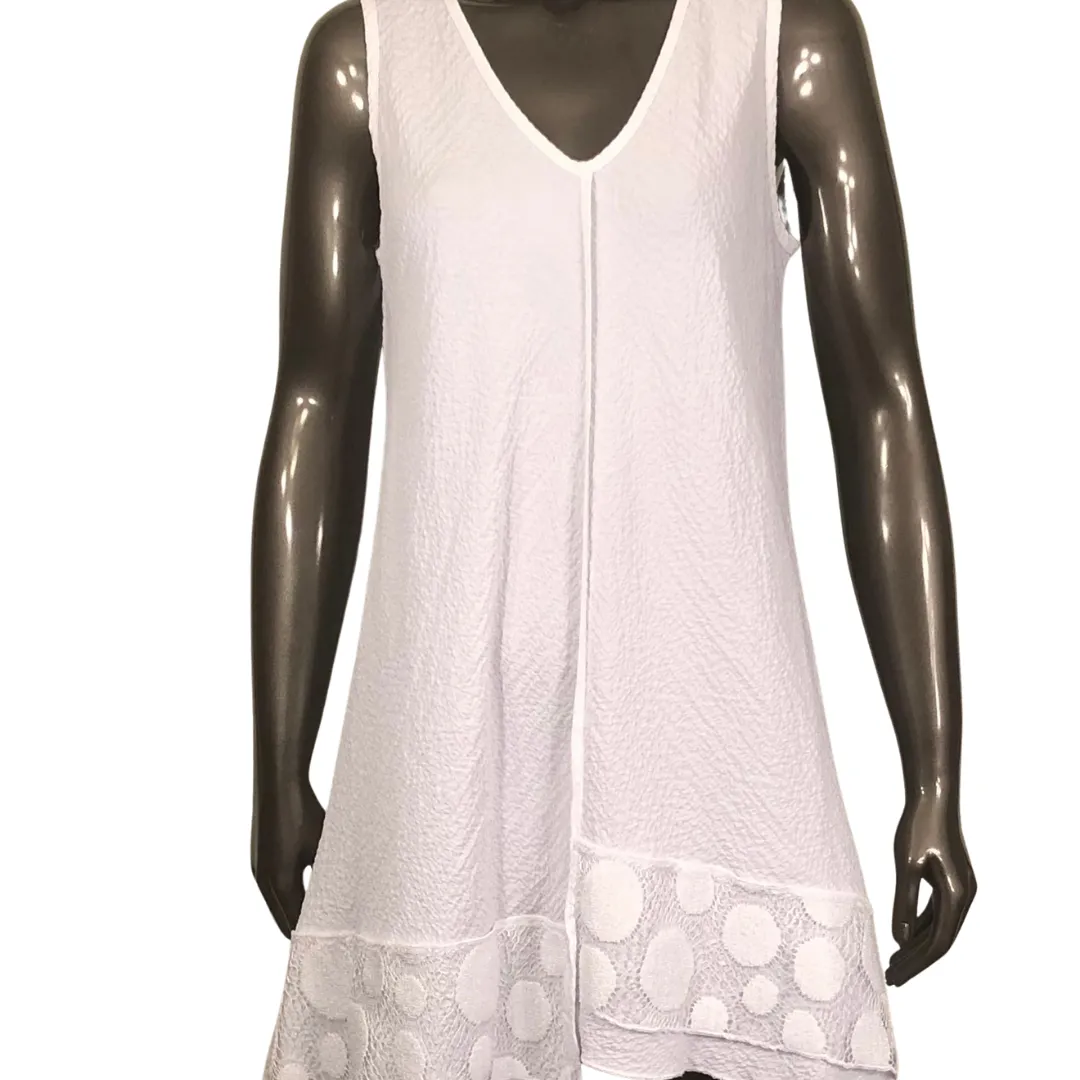 Detailed Tunic Dress Raw Hemline