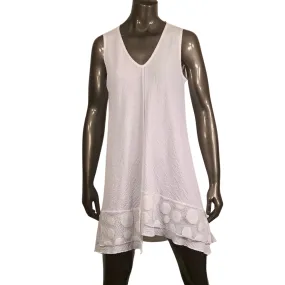 Detailed Tunic Dress Raw Hemline