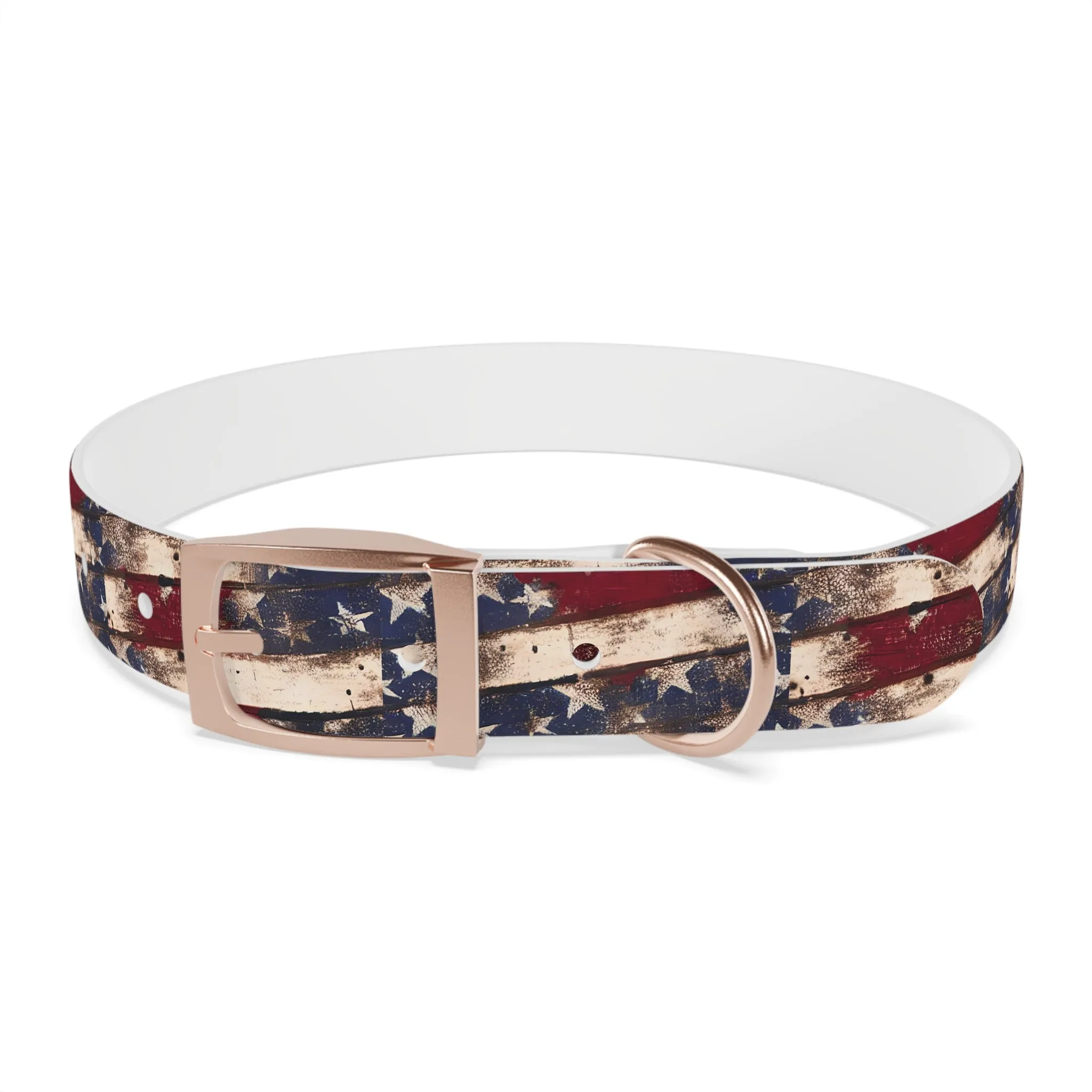 Distressed Flag Dog Collar