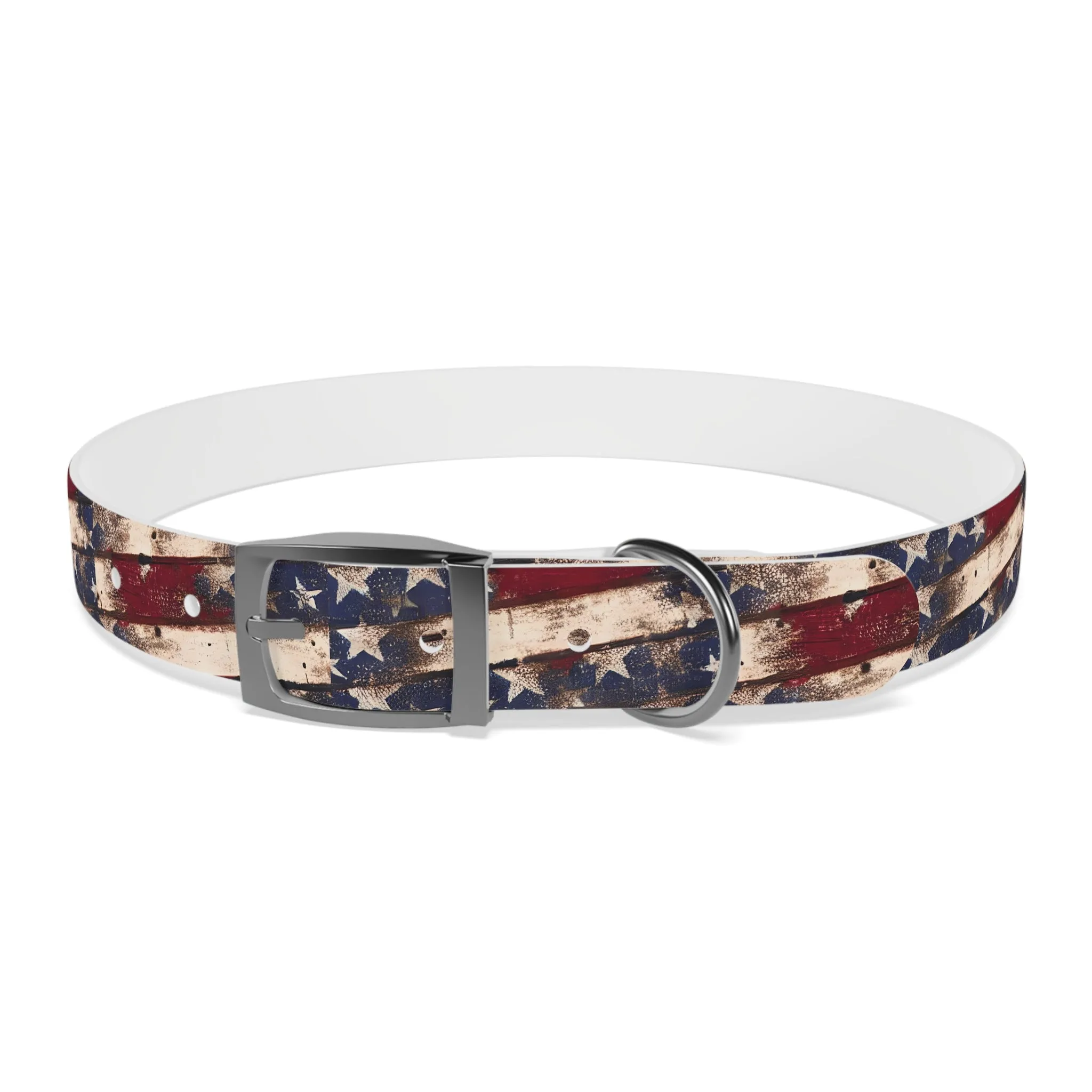 Distressed Flag Dog Collar