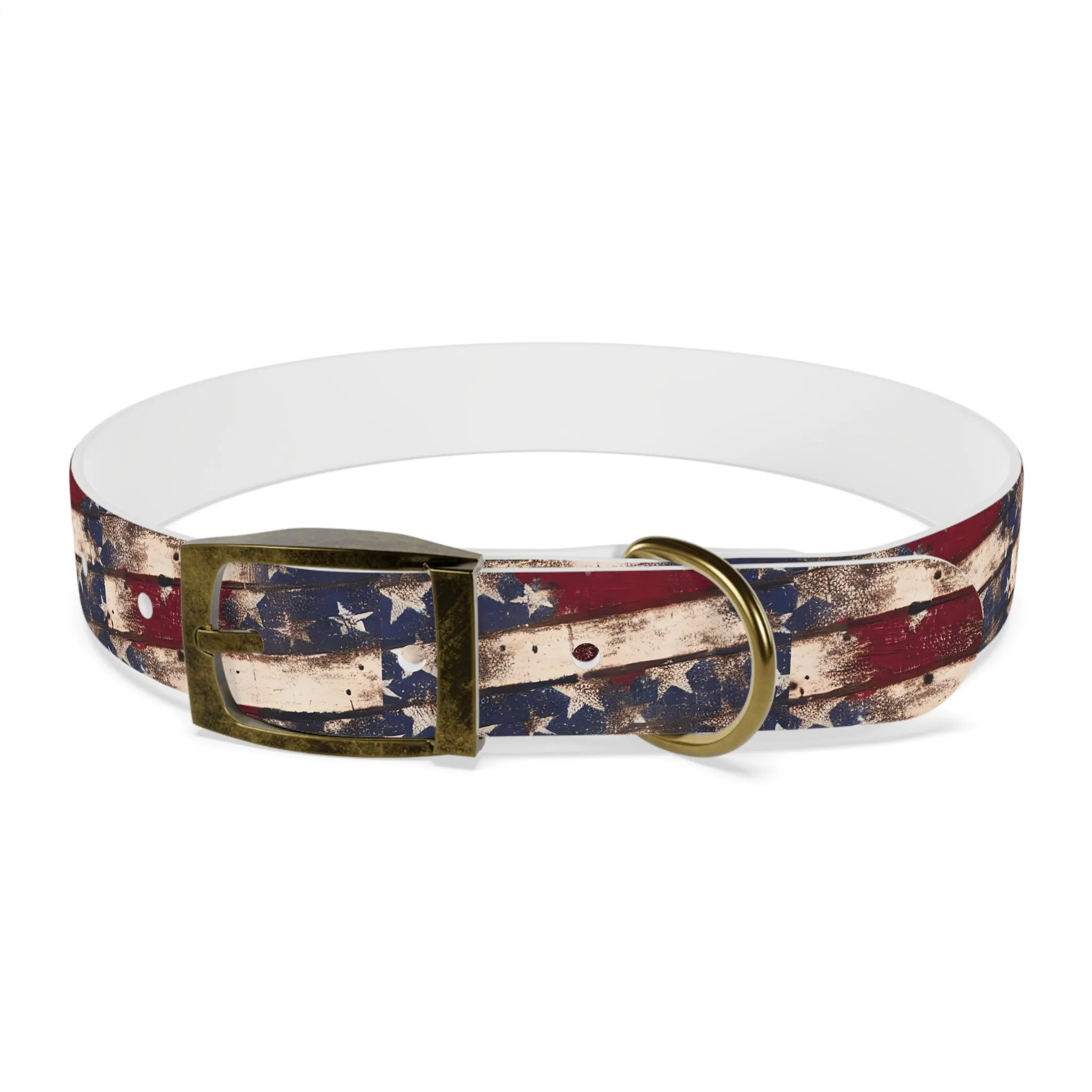 Distressed Flag Dog Collar
