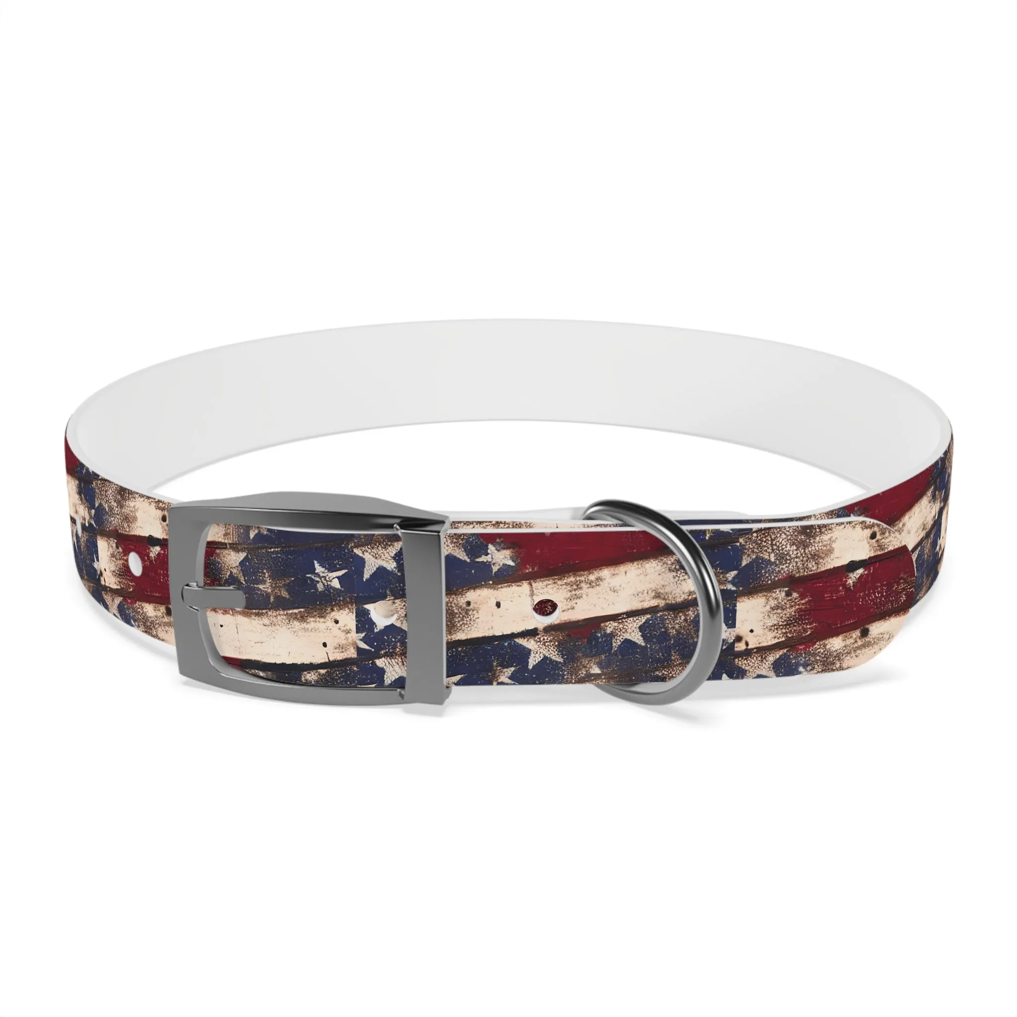 Distressed Flag Dog Collar