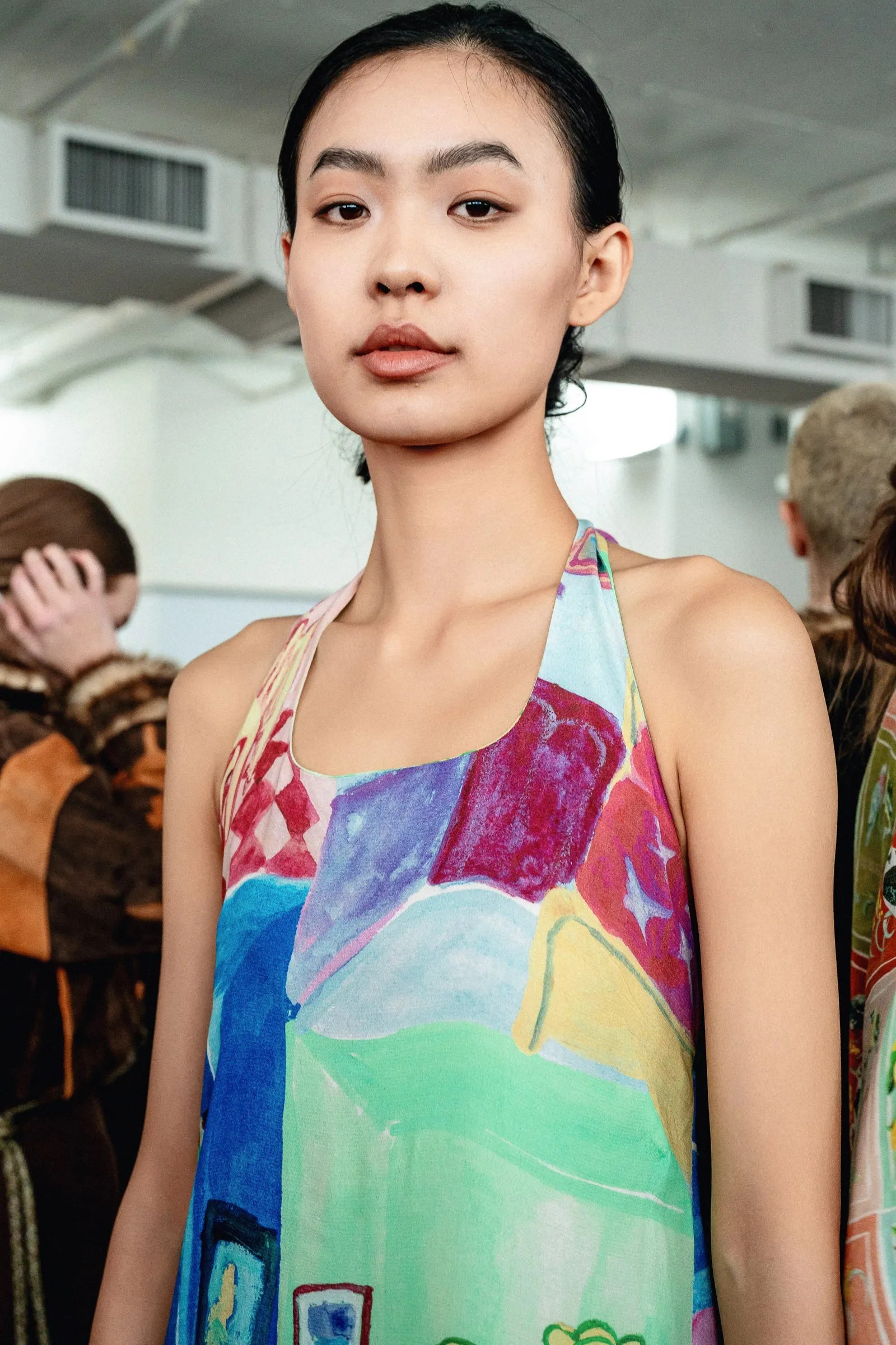 Doll House (all over) Halter Dress