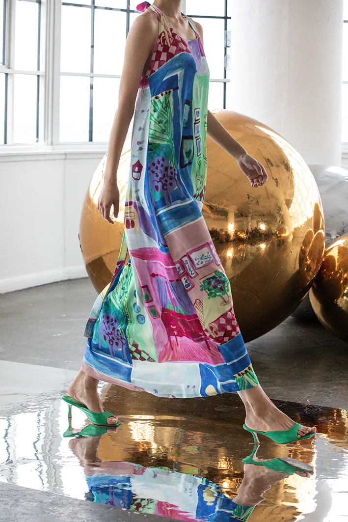 Doll House (all over) Halter Dress