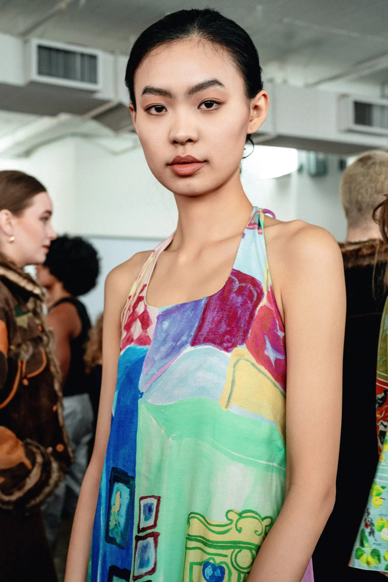 Doll House (all over) Halter Dress