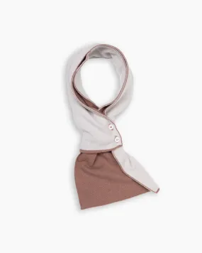 Dusty Pink & White Cashmere Mini Scarf