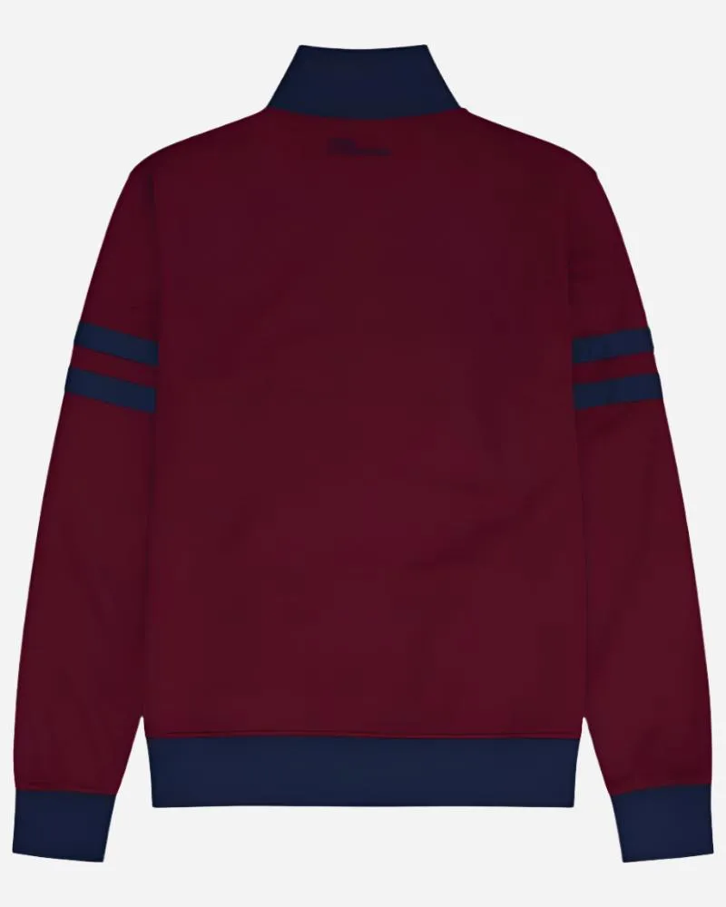 Ellesse ROMA Track Top Burgundy
